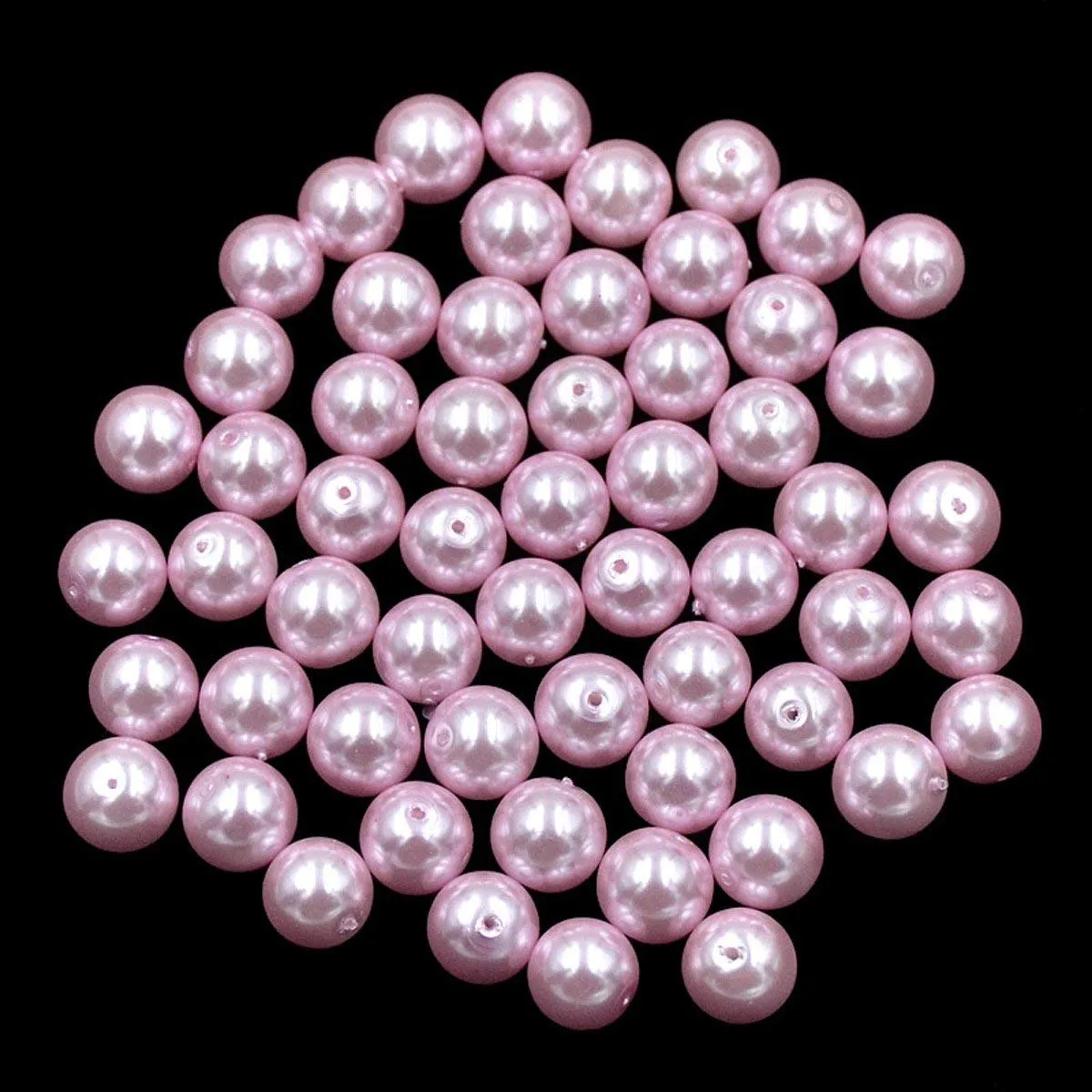 Top Quality Czech Satin Luster Glass Pearl Round Loose Beads Bag (1)