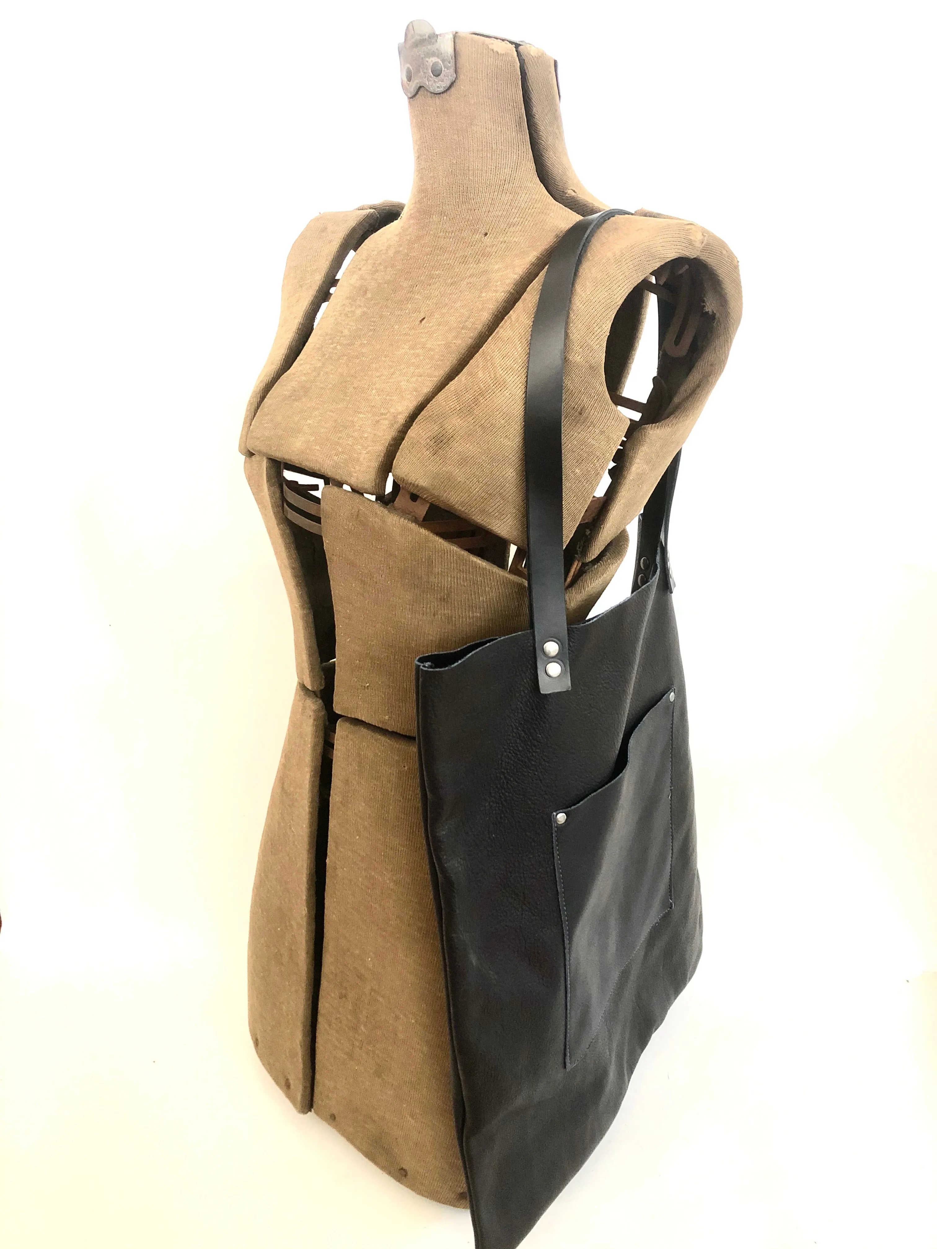 tote, leather shop tote