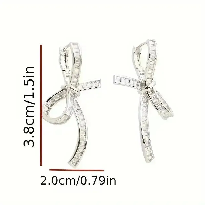 Unique Hollow Bow Stud Earrings