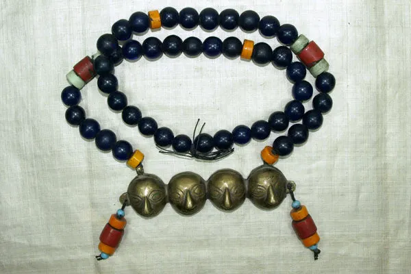 Unique Nagaland "Four Heads" Necklace