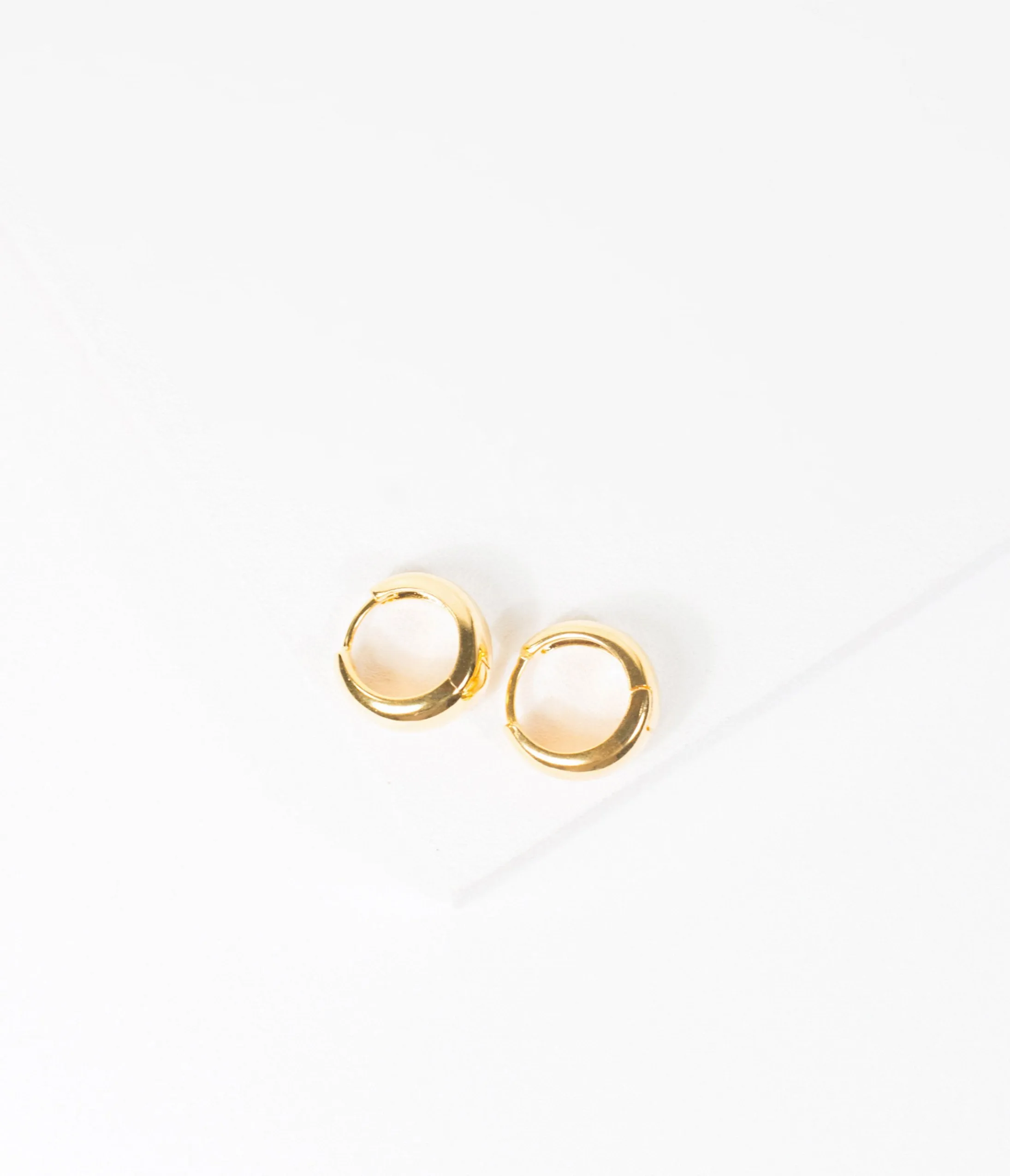 Unique Vintage Gold Mini Hoop Earrings