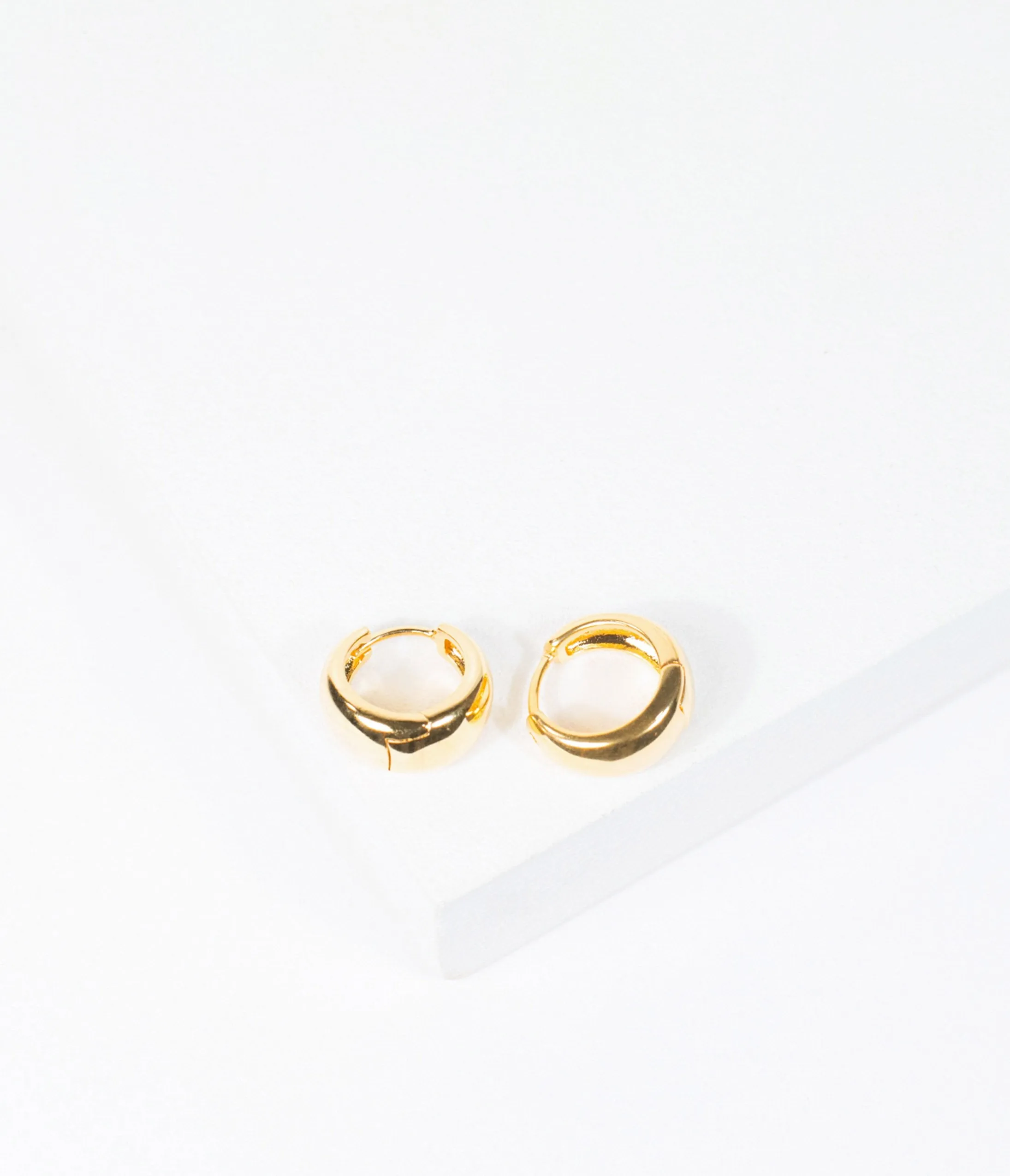 Unique Vintage Gold Mini Hoop Earrings