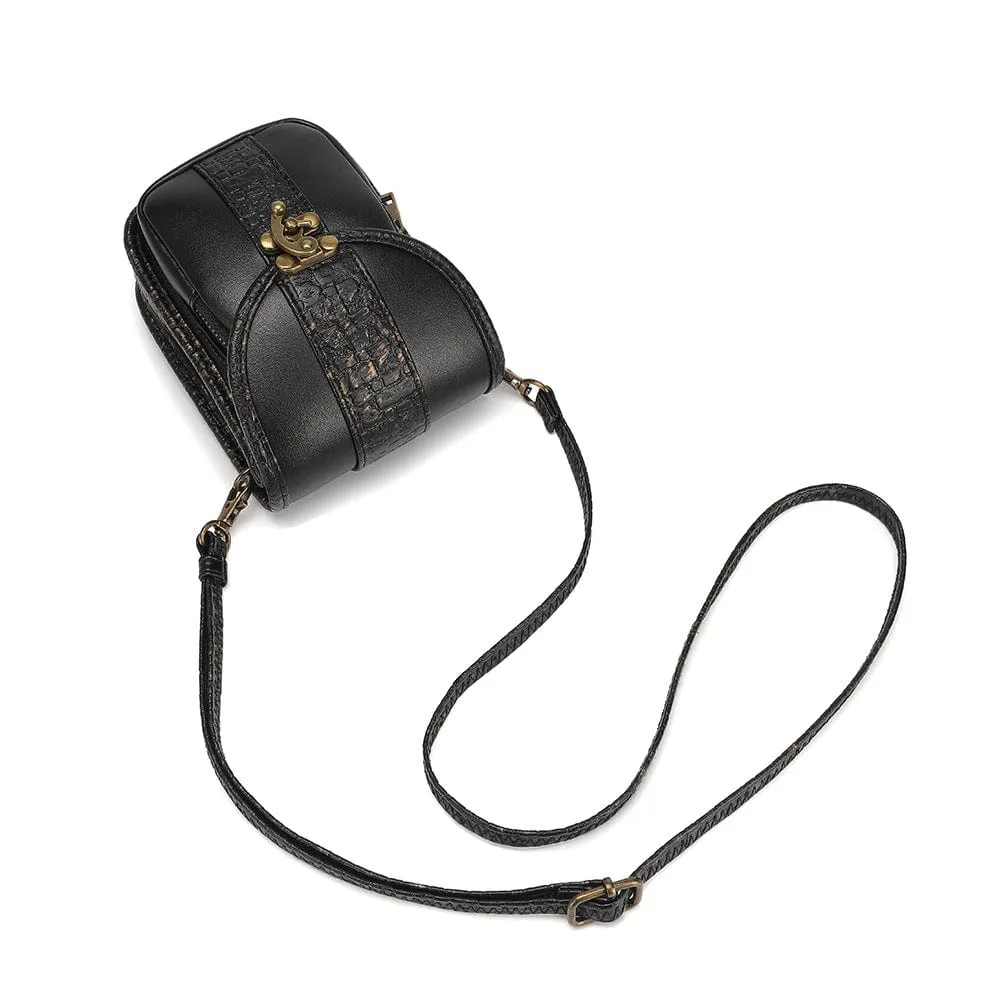 Unisex Steampunk Snakeskin Mini Bag