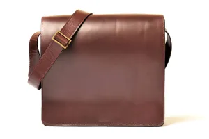 Urban Modernizer 14" leather laptop Messenger bag - Maroon