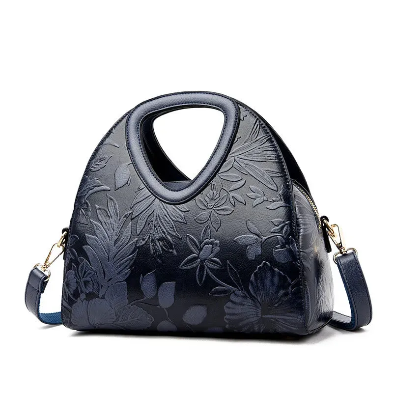 Vanderwah Handbag: Embossed Design with Spacious Luxury