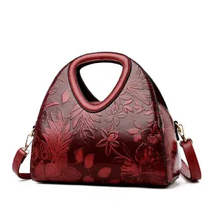 Vanderwah Handbag: Embossed Design with Spacious Luxury