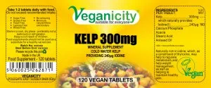 Vegan Kelp 300mg Tablets