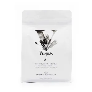 Vegan Natural Bath Crystals - Geranium & Clary Sage (500g)