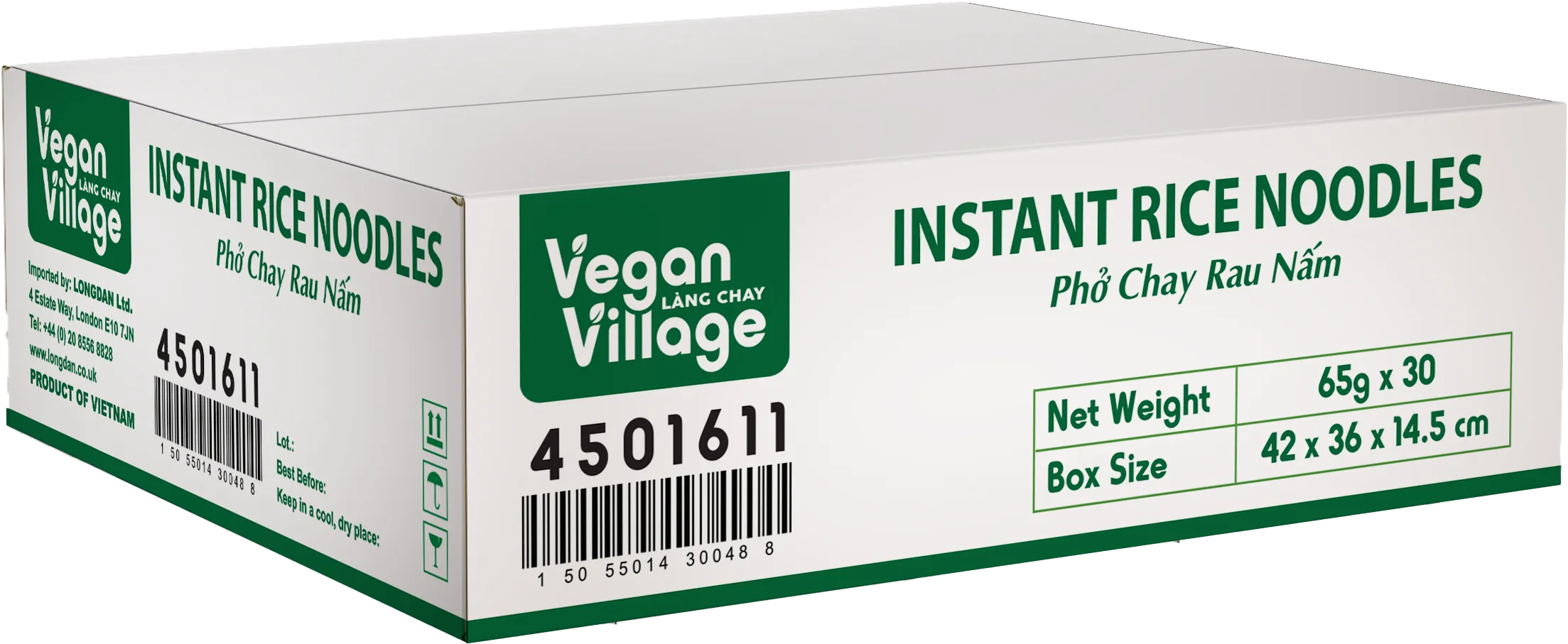 VEGAN VILLAGE Vegan Instant Rice Noodles 70g (Case 30)