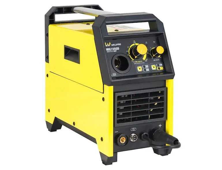 Weldpro MIG155GD Welding Machine With Inverter MIG/Stick Arc Welder With Dual 240V/120V Spool Gun Ready L13006 New