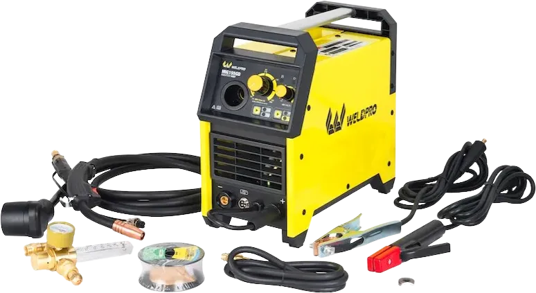 Weldpro MIG155GD Welding Machine With Inverter MIG/Stick Arc Welder With Dual 240V/120V Spool Gun Ready L13006 New