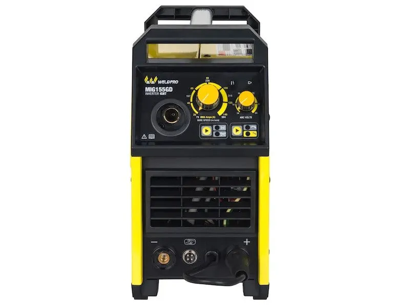 Weldpro MIG155GD Welding Machine With Inverter MIG/Stick Arc Welder With Dual 240V/120V Spool Gun Ready L13006 New