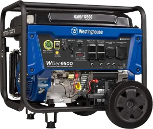 Westinghouse WGen9500 Generator 9500W/12500W 50 Amp Remote Start Gas New