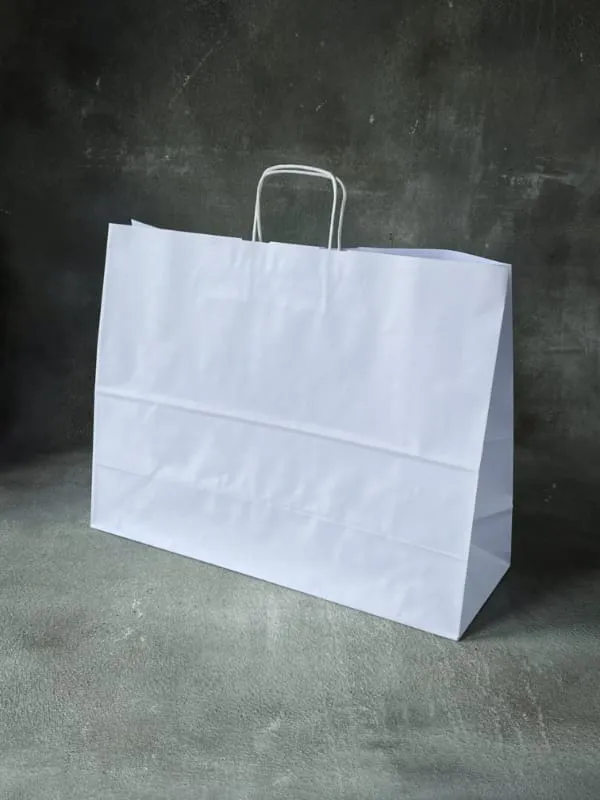 White Twisted Handle Paper Bags