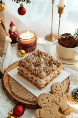 X'mas Gingerbread Mille Feuille